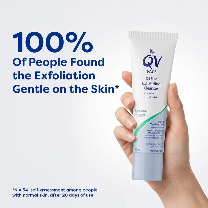 EGO QV OIL FREE EXFOLIATING CLEANSER 75G