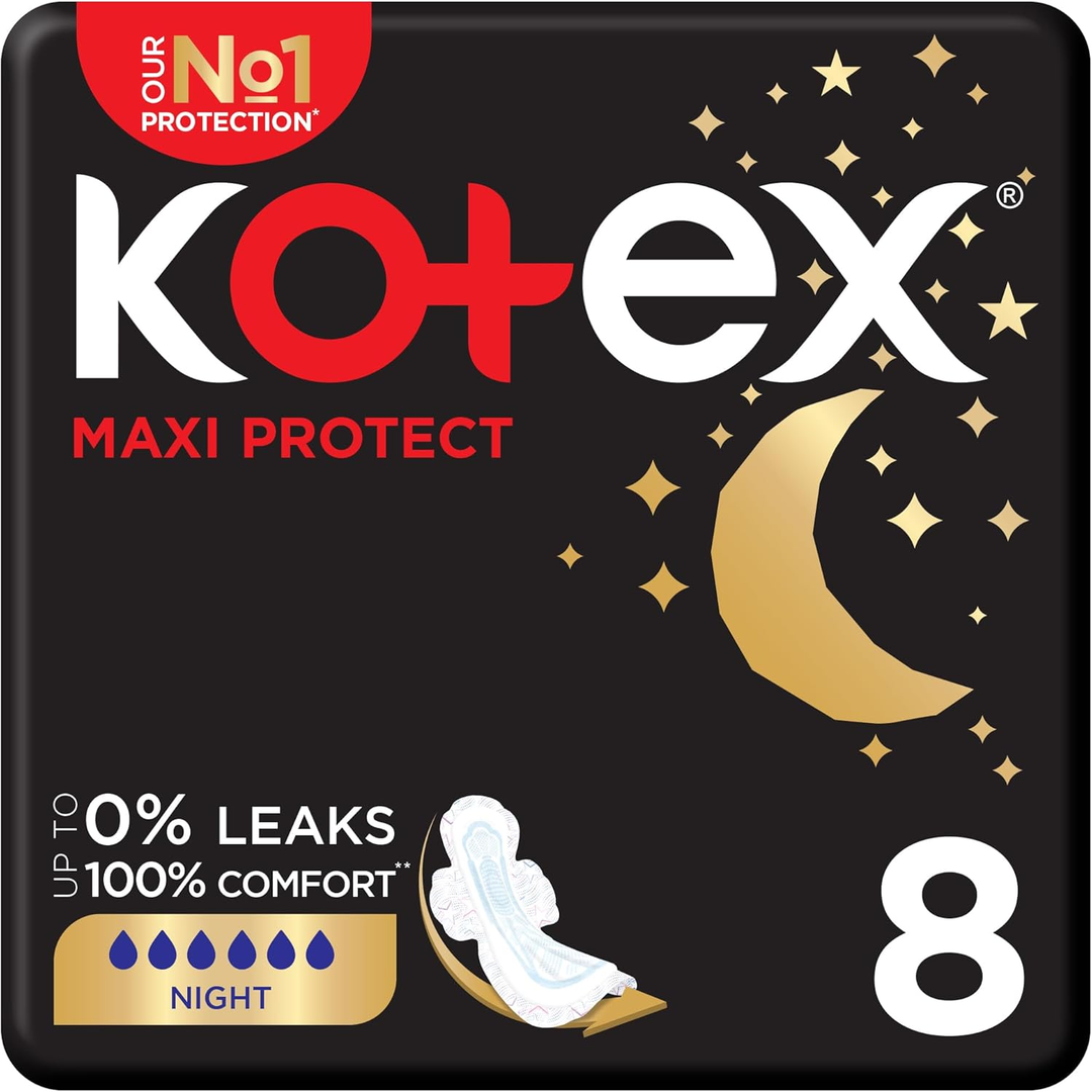 Kotex Maxi Protect Night Pads 8pcs