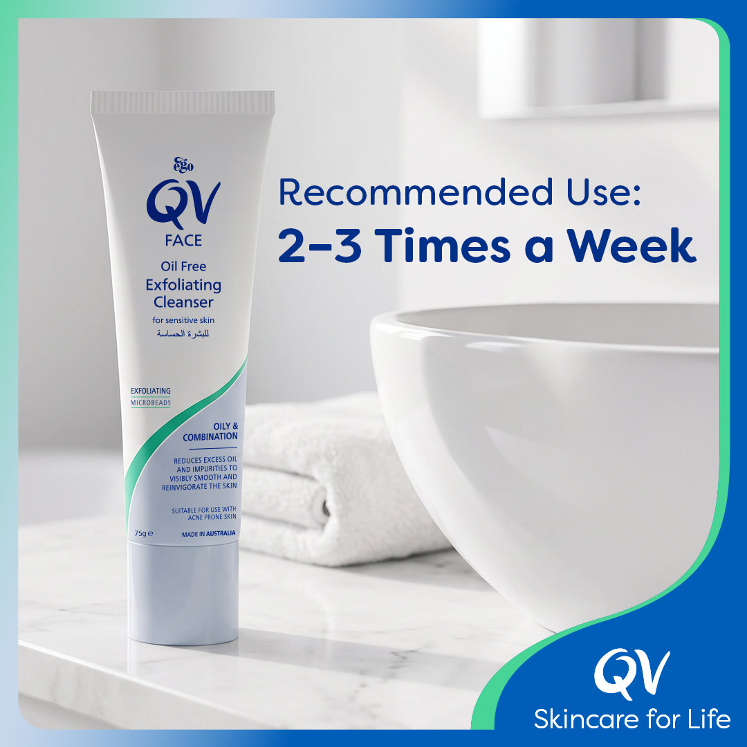 EGO QV OIL FREE EXFOLIATING CLEANSER 75G