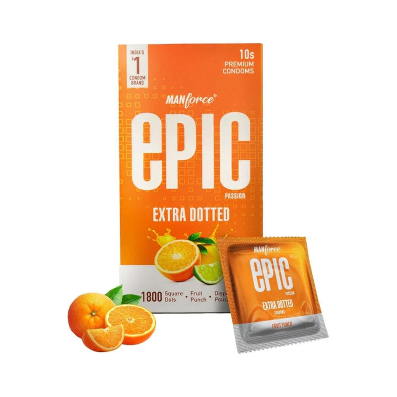 MANFORCE EPIC PASSION EXTRA DOTTED CONDOM 10S
