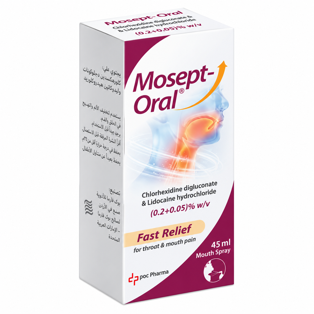 Mosept Oral Mouth Spray 45Ml