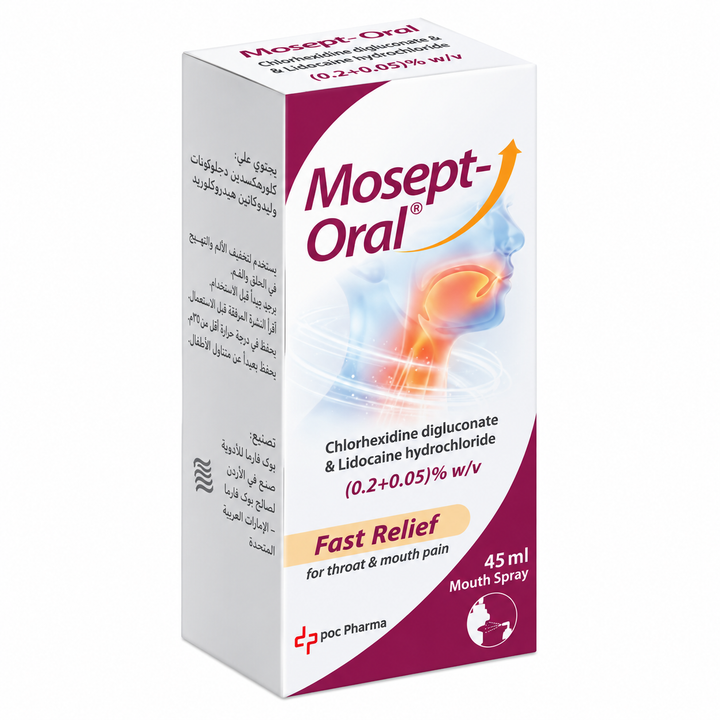 Mosept Oral Mouth Spray 45Ml