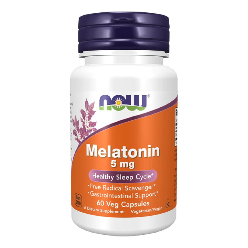 NOW Melatonin 5mg Veg Capsules 60pcs