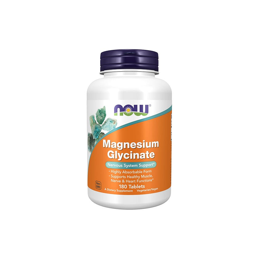 NOW Magnesium Glycinate 100mg Tablets 180pcs