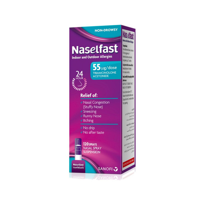 Naselfast 55mcg Nasal Spray 120 Dose