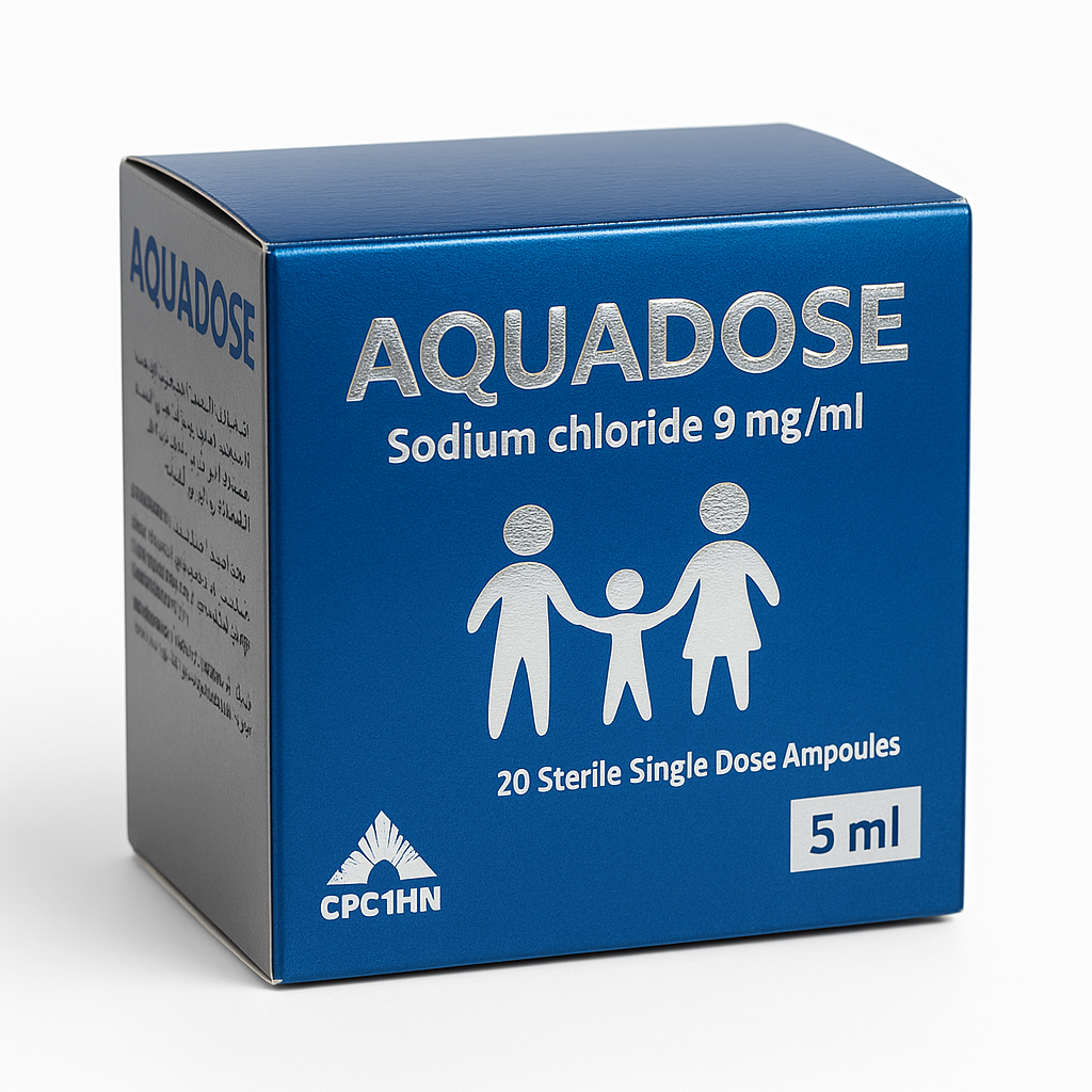 Aquadose Sodium Chloride 9mg/ml Ampoules 20pcs