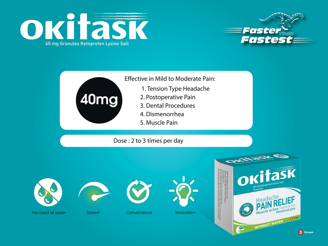 Okitask 40mg Granules Sachet 20s