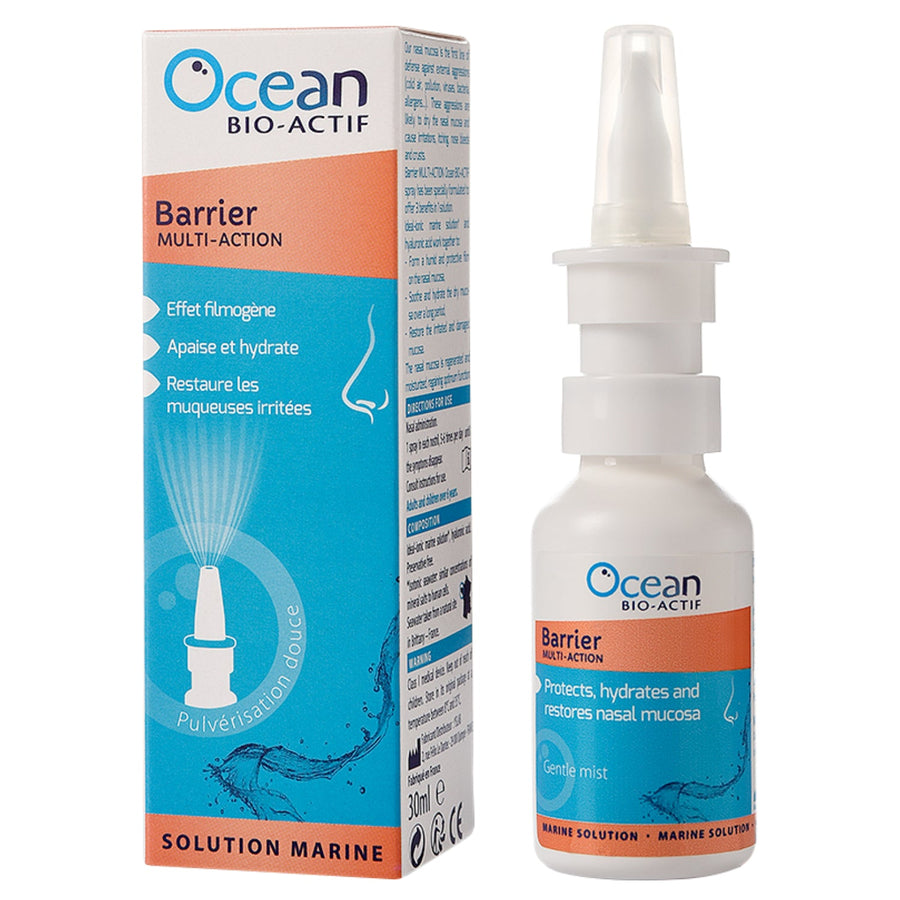 Multi-action barrier solution providing hydration and protection for sensitive skin.