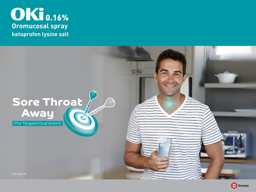 Oki Sore Throat Relief Spray 0.16% 15ml