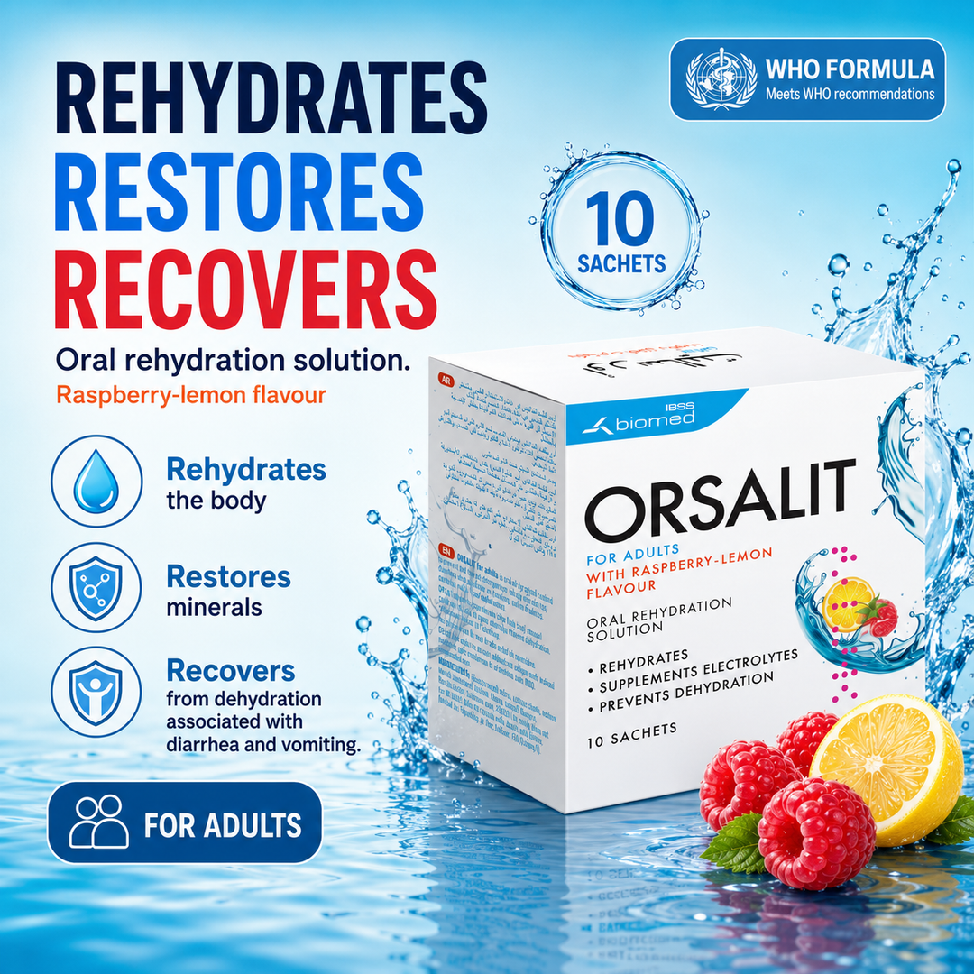 Orsalit For Adults Raspberry-Lemon Sachet 10s