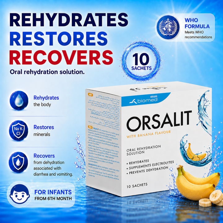 Orsalit Banana Flavour Sachet 10s