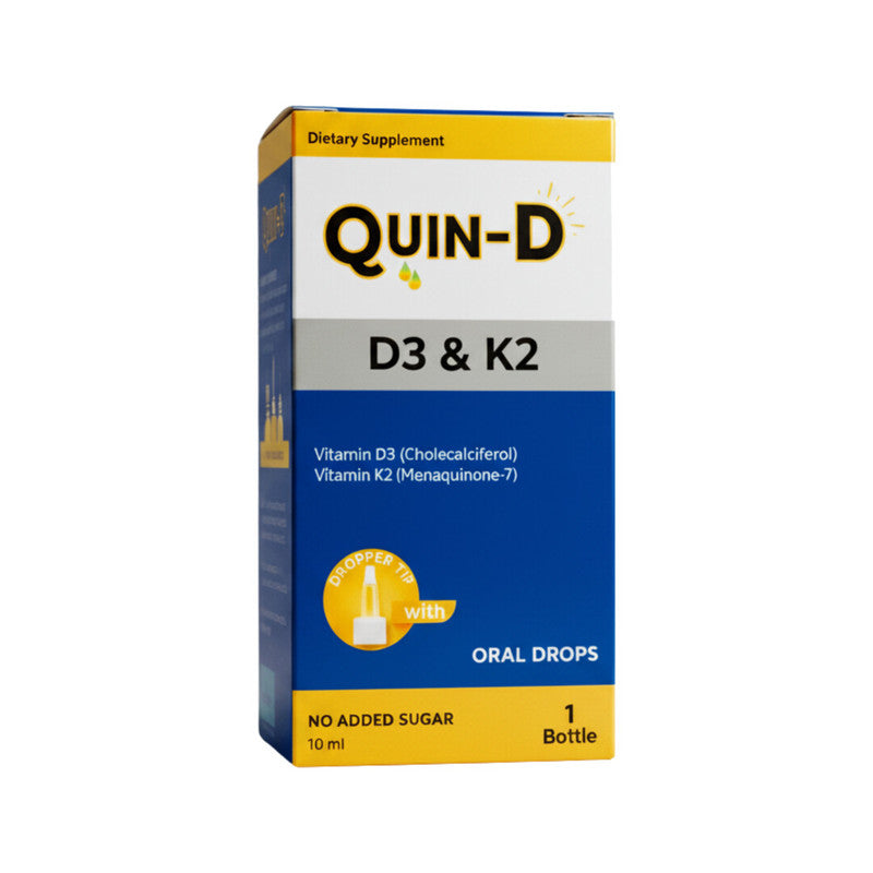 Quin-D Vitamin D3 & K2 Oral Drops 10ml
