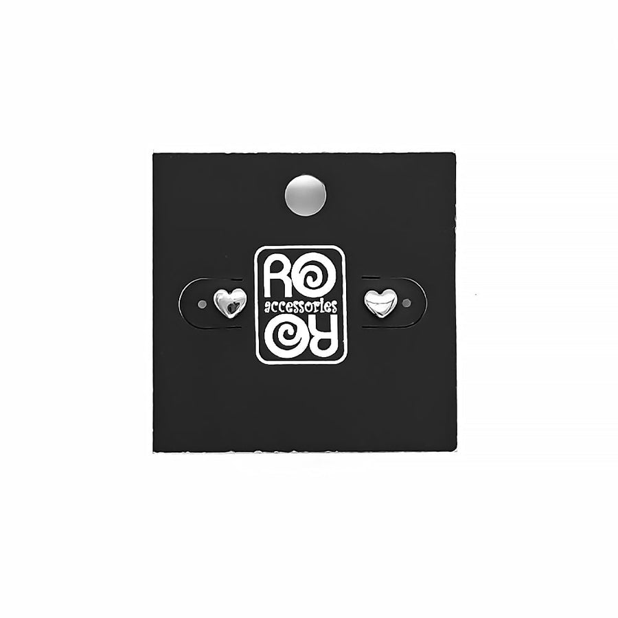 Roro Earrings-Heart Silver Plated 211401