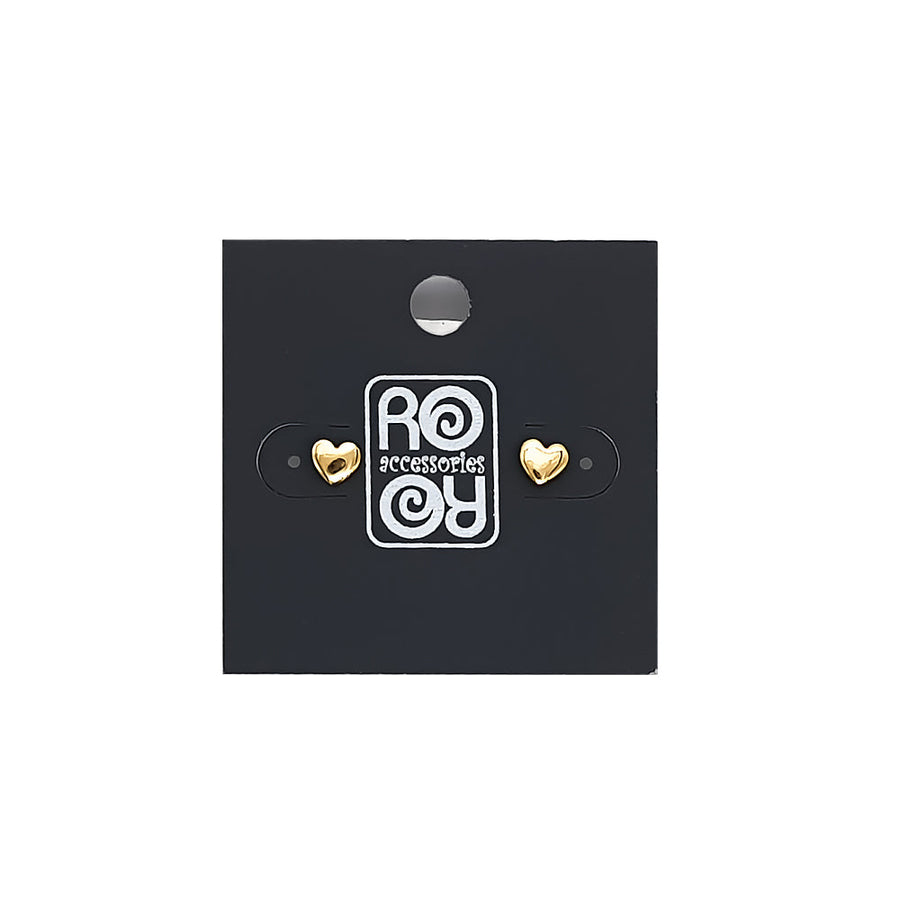 Roro Earrings-Heart Gold Plated 211401