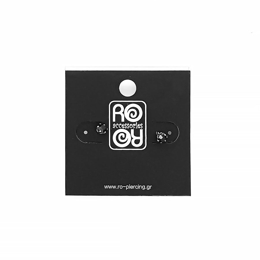 Roro Earrings-Black Rhodium Plated 211272