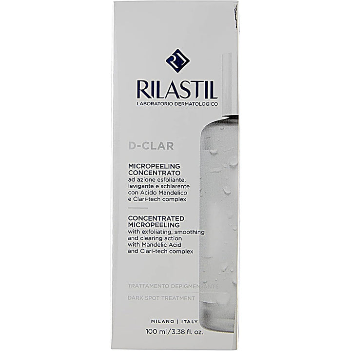 Rilastil D-Clar skincare product packaging on a white background