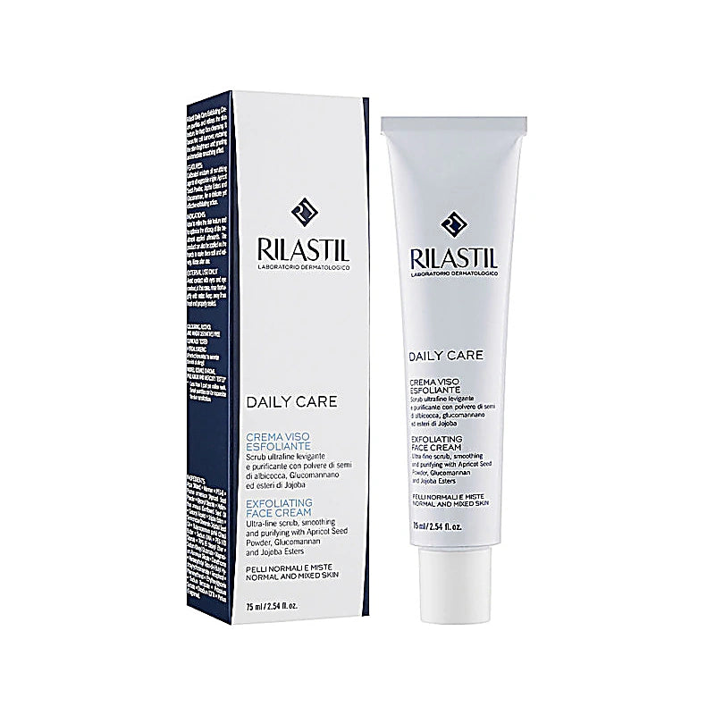 Rilastil Daily Care cream tube and packaging on a white background