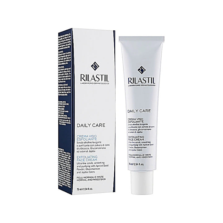 Rilastil Daily Care cream tube and packaging on a white background
