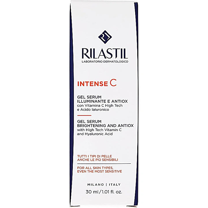 Rilastil Intense C gel serum packaging on a white background