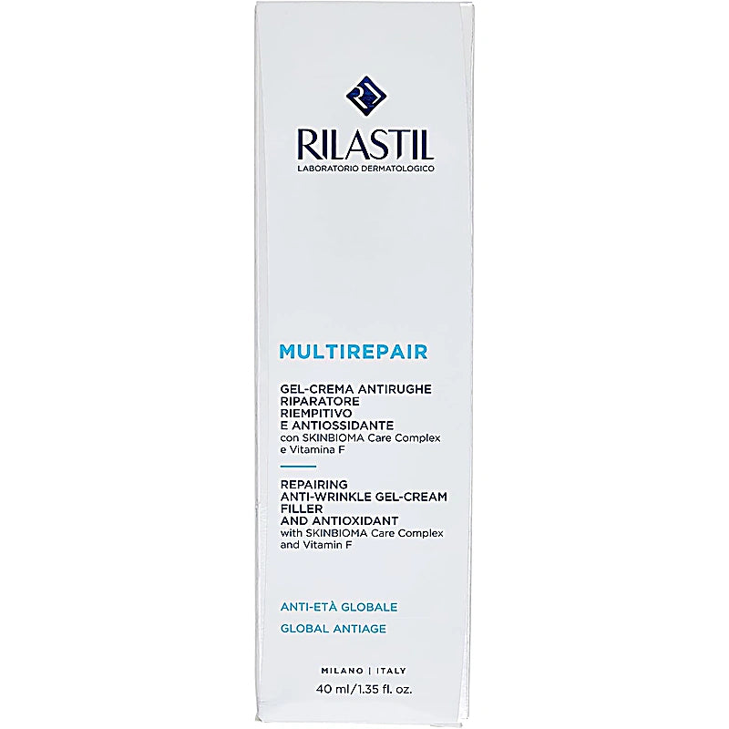 Rilastil MultiRepair skincare product packaging on a white background