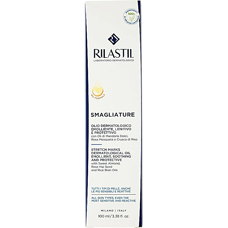 Rilastil Smagliature skincare product packaging on a white background