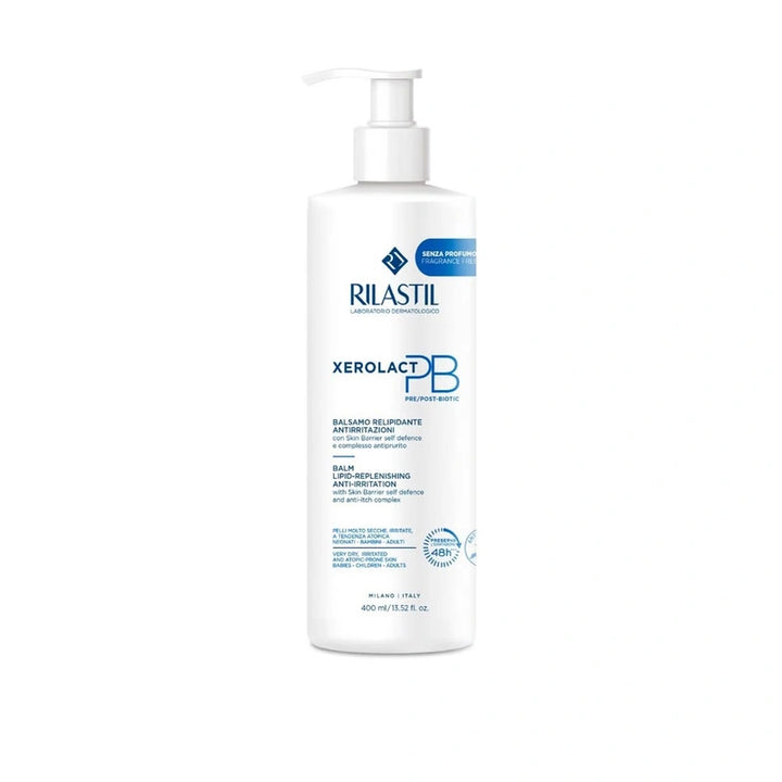 Rilastil Xerolact PB bottle on a white background