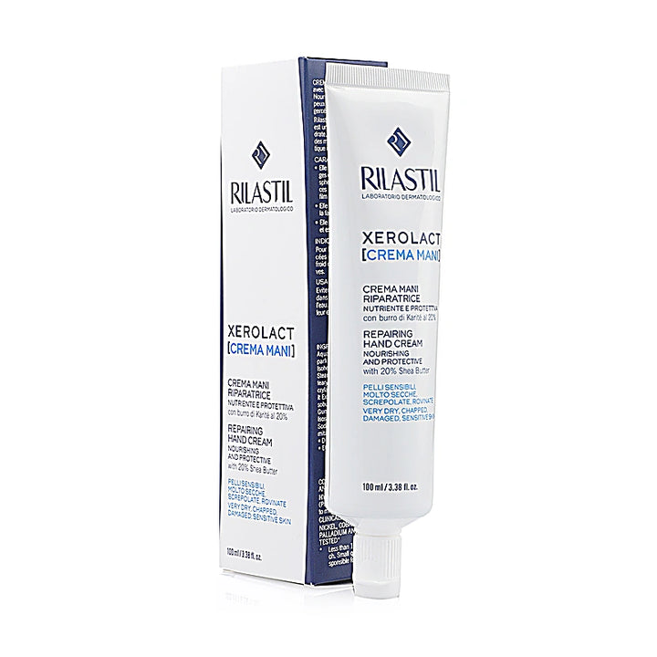 Rilastil Xerolact cream packaging on a white background