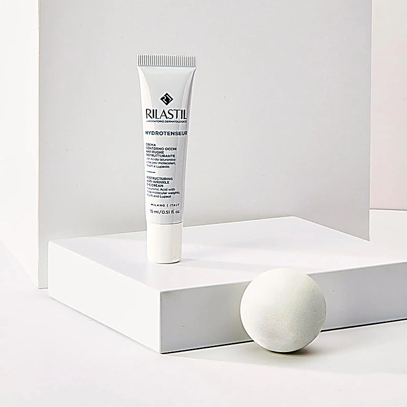 Rilastil skincare product on a white background