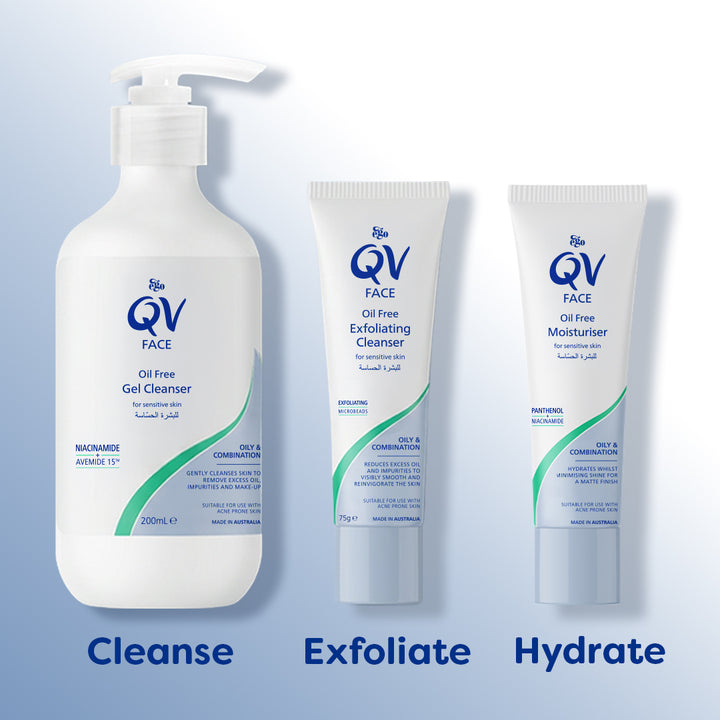 EGO QV OIL FREE EXFOLIATING CLEANSER 75G