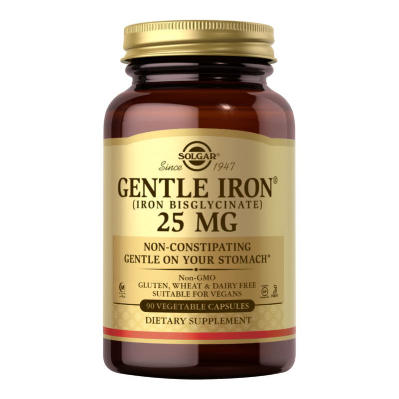 Solgar Gentle Iron 25mg Capsules 90pcs