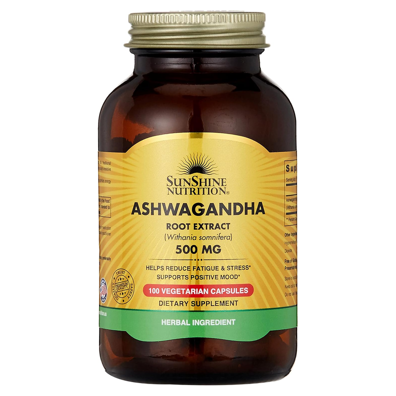 Sunshine Ashwagandha Root Extract 500mg Capsules 100pcs