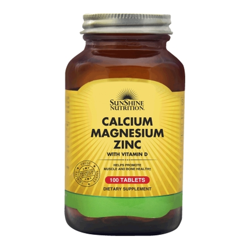 Sunshine Calcium Magnesium Zinc with Vitamin D Tablets 100pcs