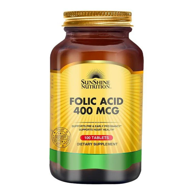 Sunshine Folic Acid 400mcg Tablets 100pcs
