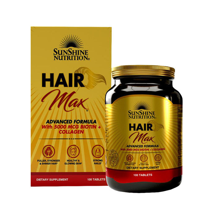 Sunshine Hair Max 5000mcg Biotin + Collagen Tablets 100pcs