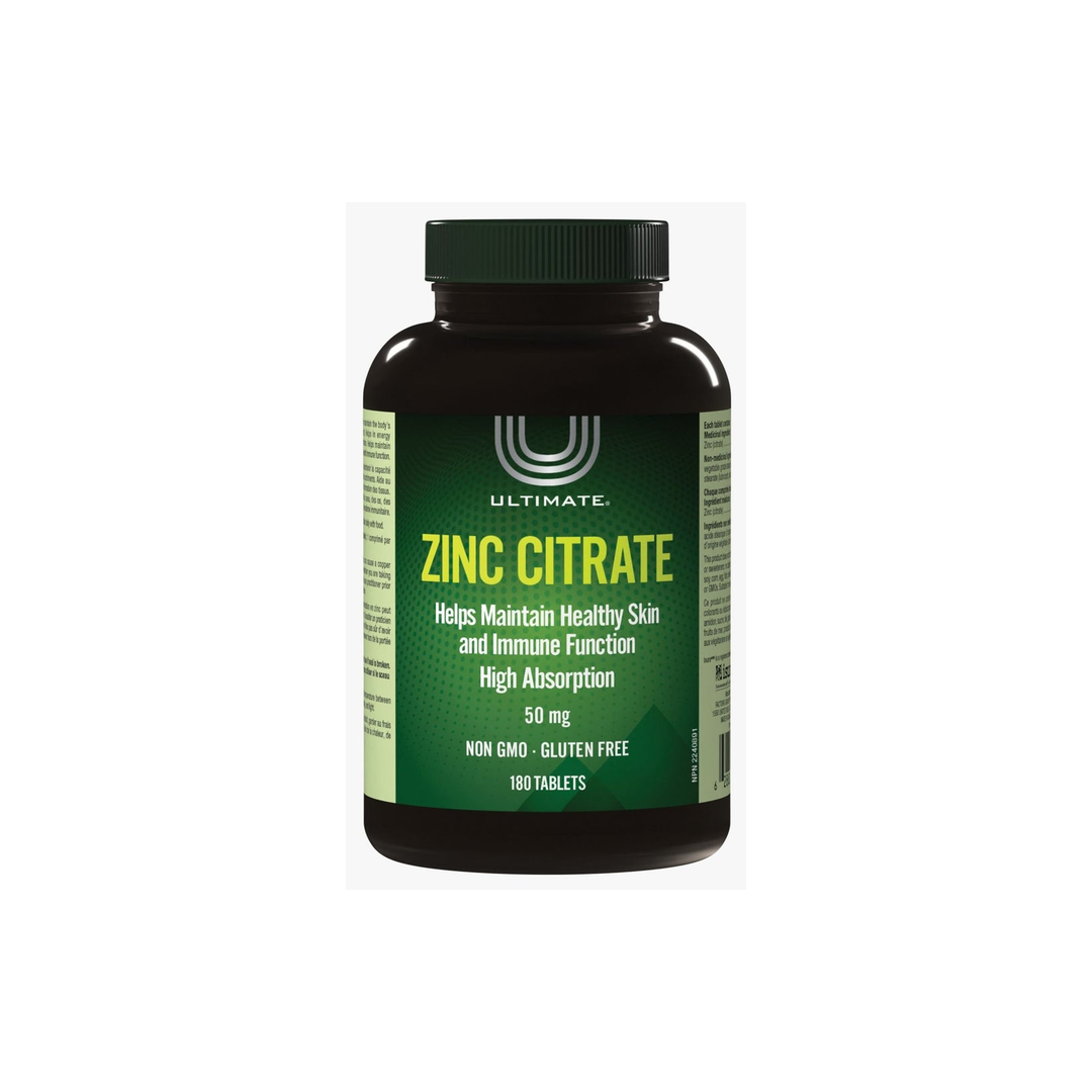 Ultimate Zinc Citrate 50mg Tablets 180pcs