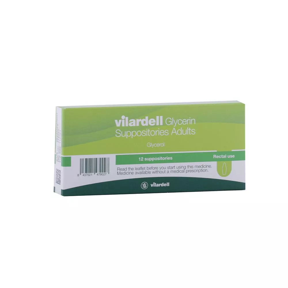 Vilardell Glycerin Suppositories Adults 12s