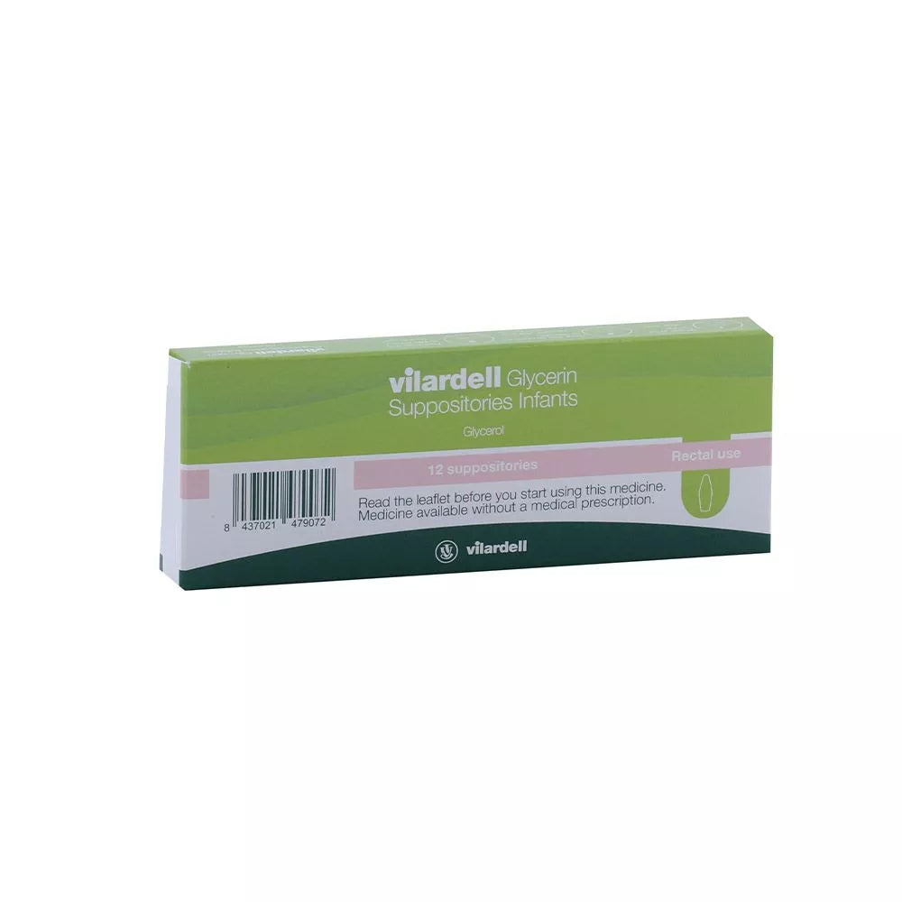 Vilardell Glycerin Suppositories Infant 12s