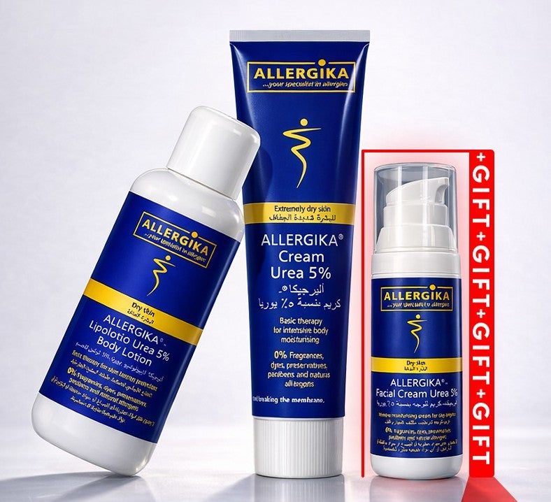 Allergika Skincare routine + Facial Cream ( Gift )