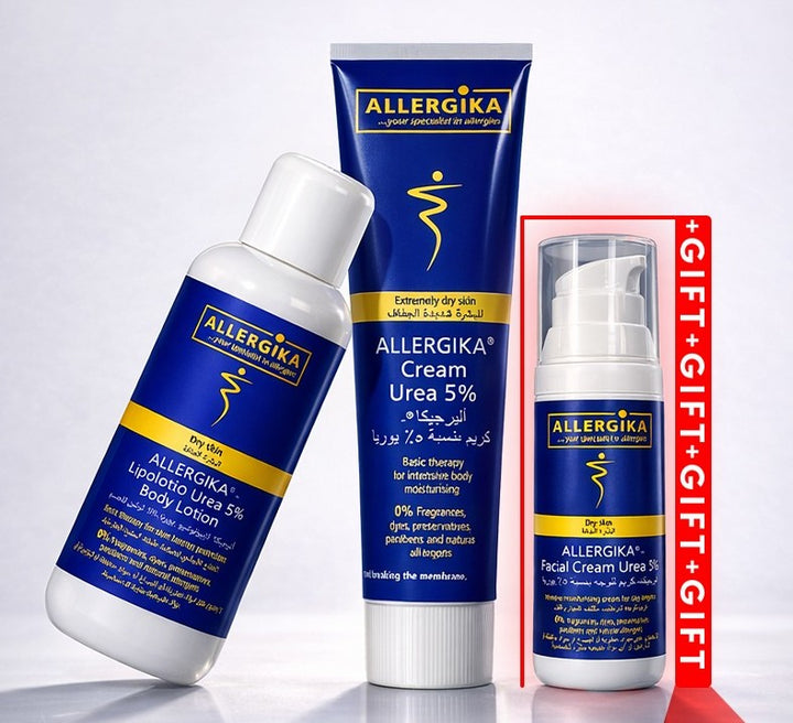 Allergika Skincare routine + Facial Cream ( Gift )