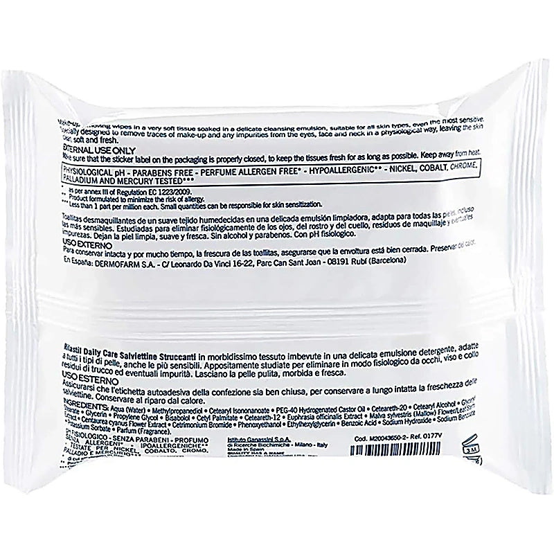White facial tissue pack with black text on a white background