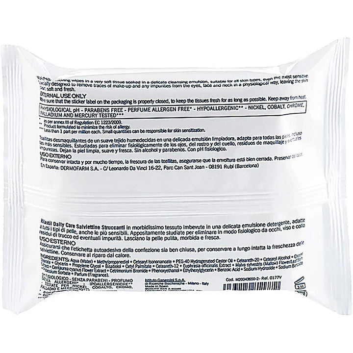White facial tissue pack with black text on a white background
