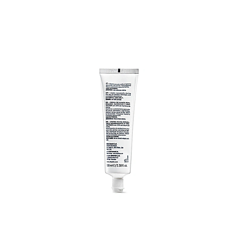 White tube of cream on a white background