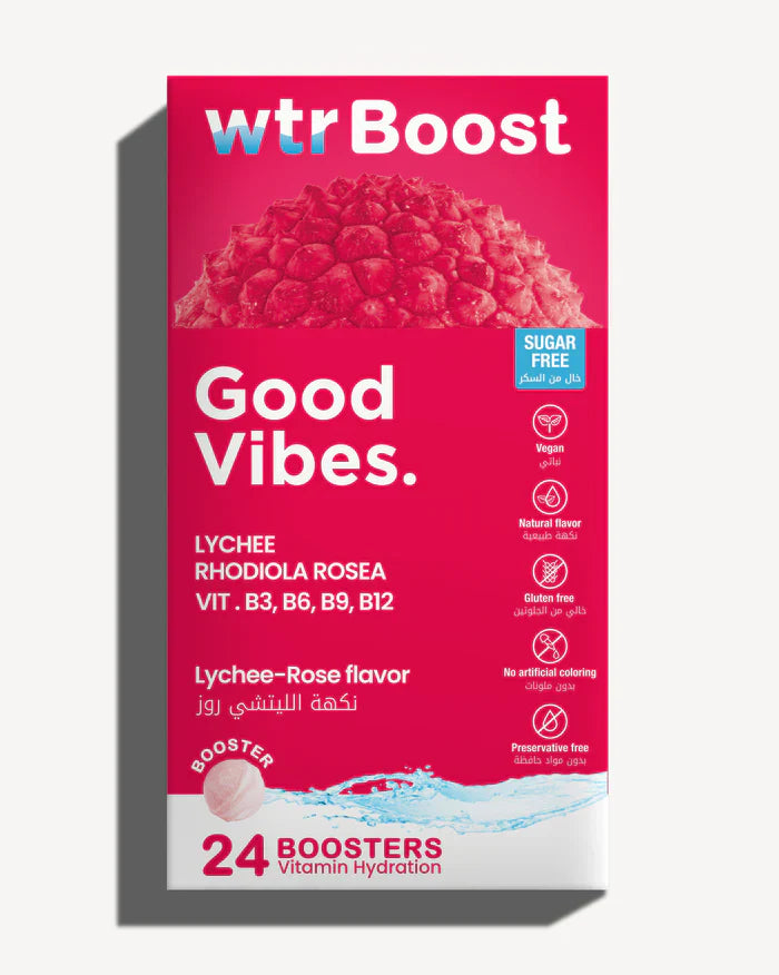 Wtr Boost Good Vibes Lychee Eff 24S