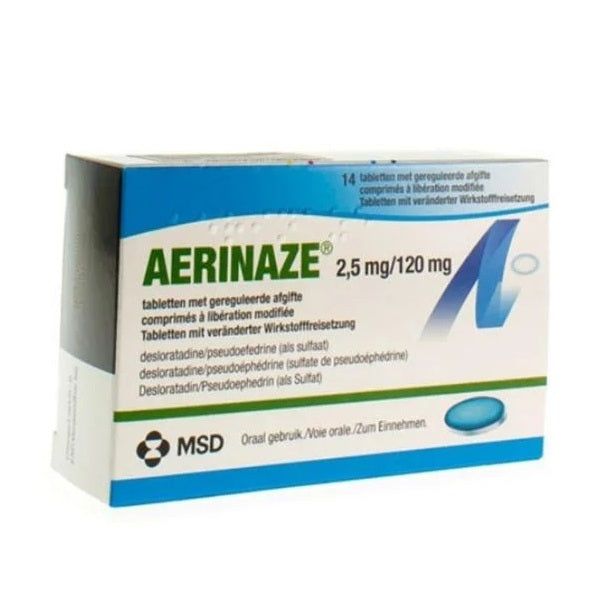 Aerinaze Mr 2.5Mg/120Mg Tab 14s