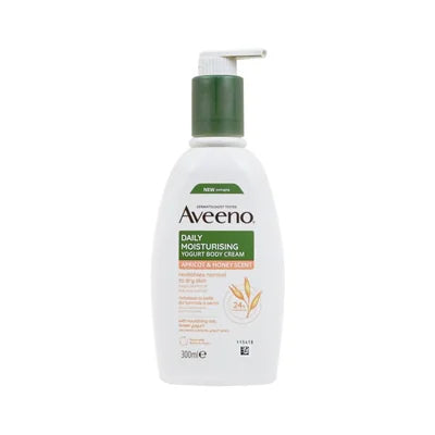 Aveeno Daily Moist Apricot&Honey Scent Body Cream 300Ml