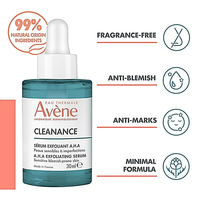 Avene Cleanance Aha Exfoliating Serum 30ml