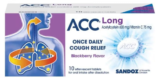 ACC Long Effervescent Tablets 10s
