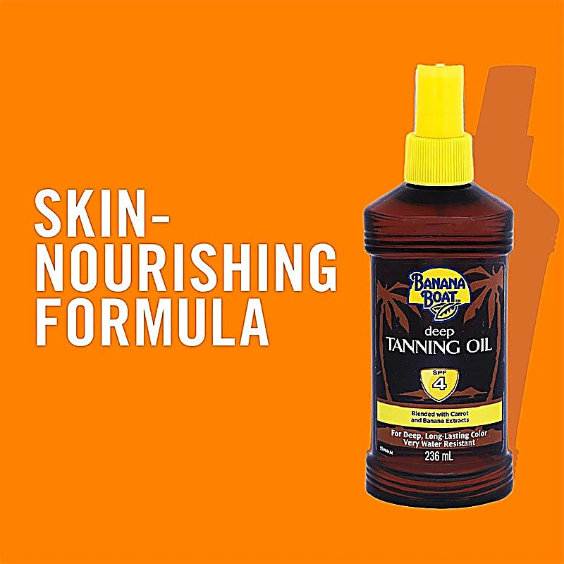 Banana Boat Tanning Oil Spf4 236ml
