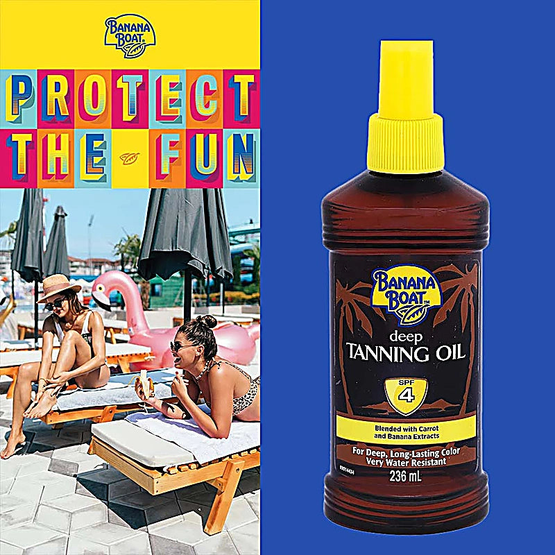 Banana Boat Tanning Oil Spf4 236ml