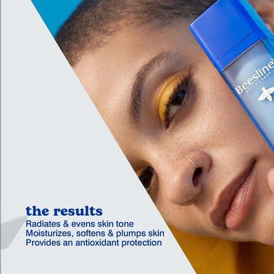 Beesline Instant Bright Day Cream moisturizing and brightening skincare product with antioxidant protection